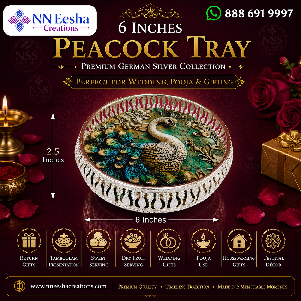 NN Eesha Creations German Silver