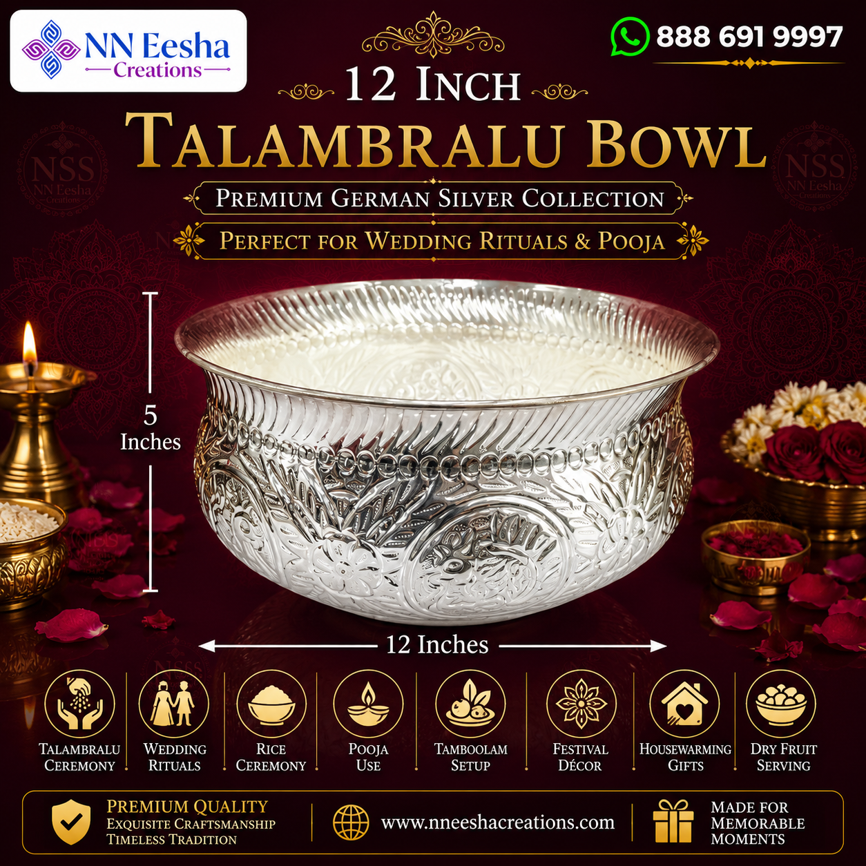 NN Eesha Creations German Silver