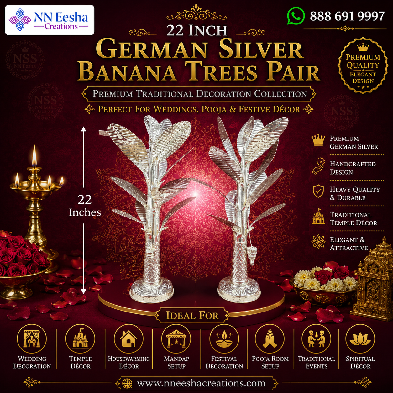NN Eesha Creations German Silver
