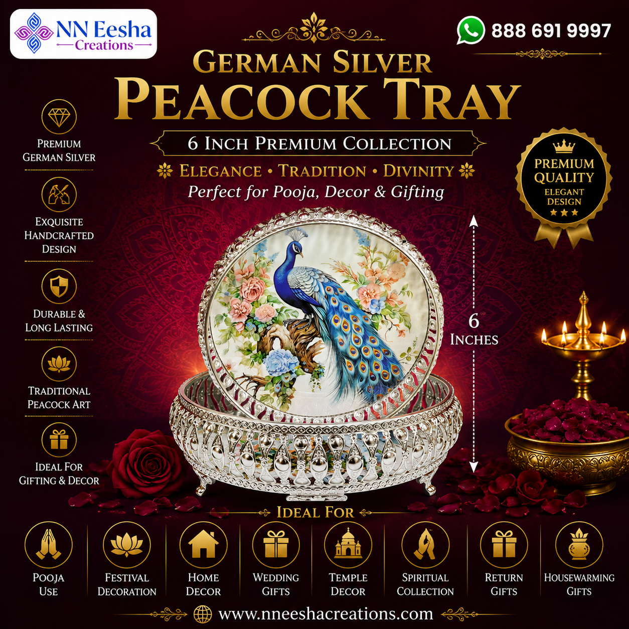 NN Eesha Creations German Silver