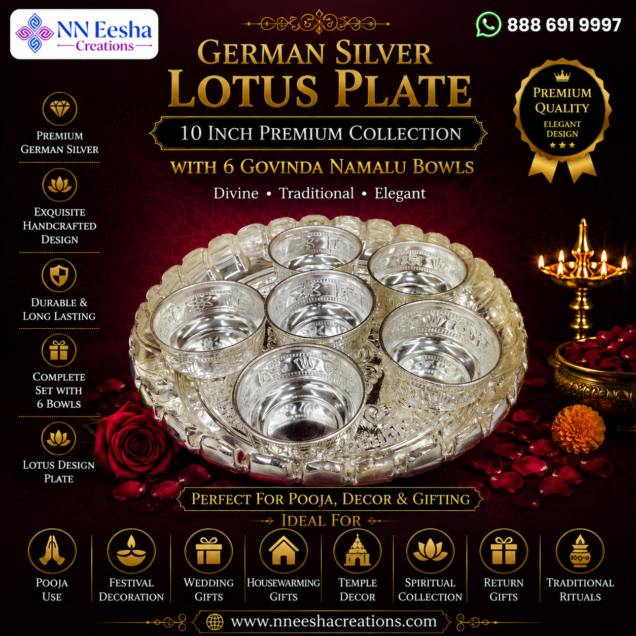 NN Eesha Creations German Silver