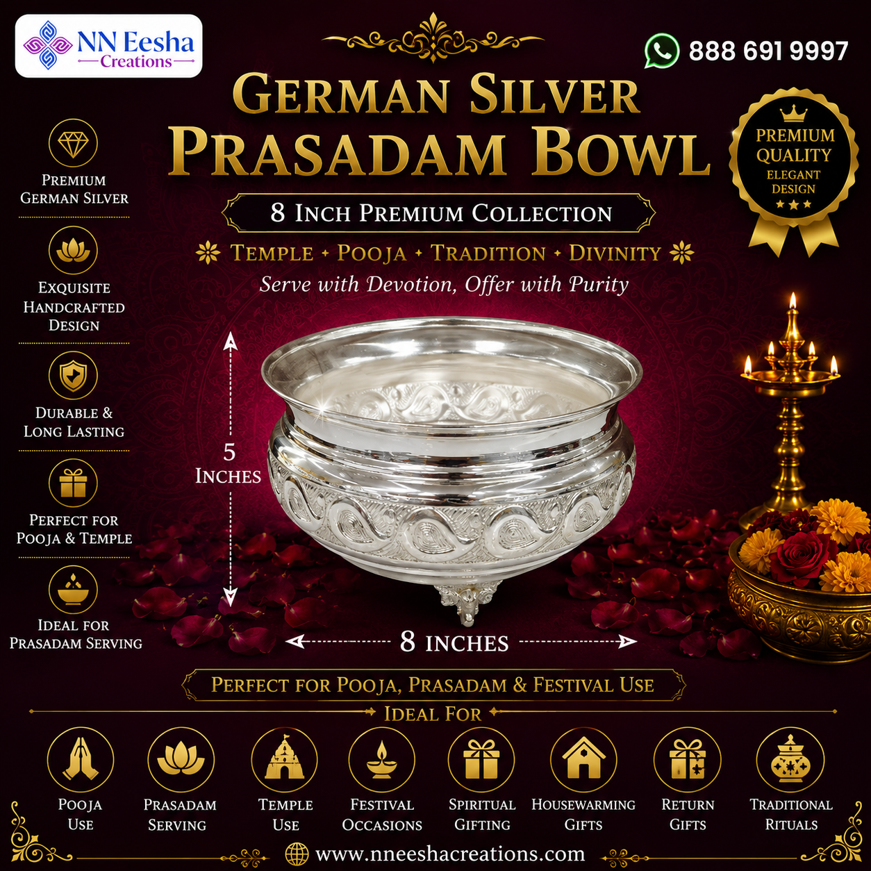 NN Eesha Creations German Silver