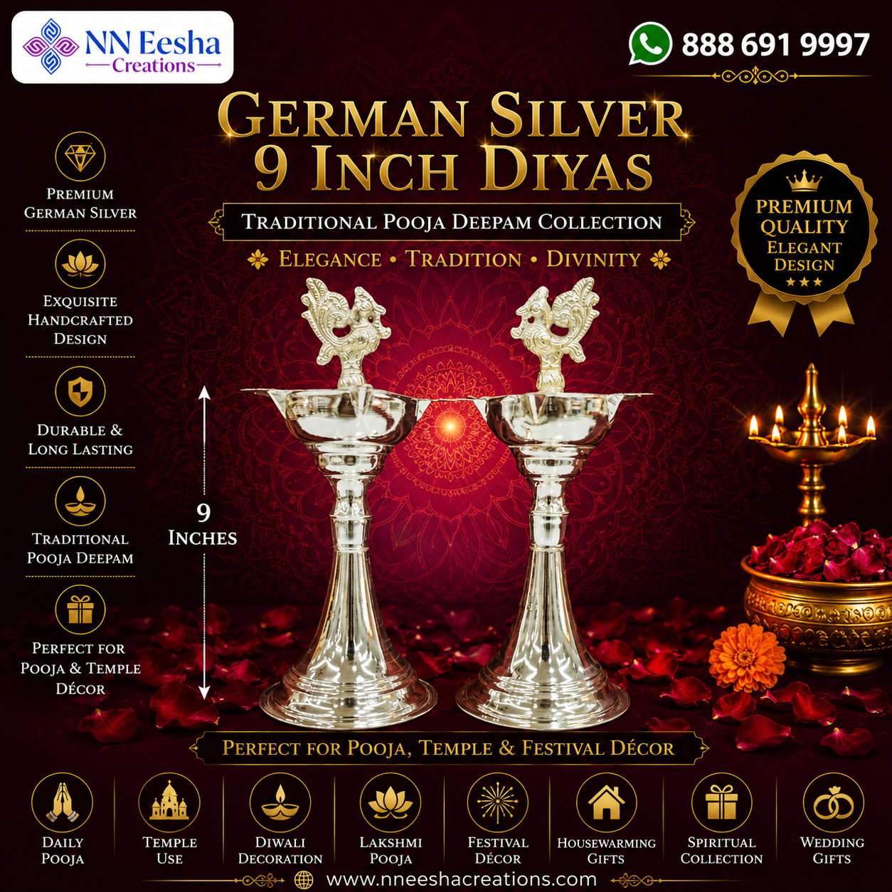 NN Eesha Creations German Silver