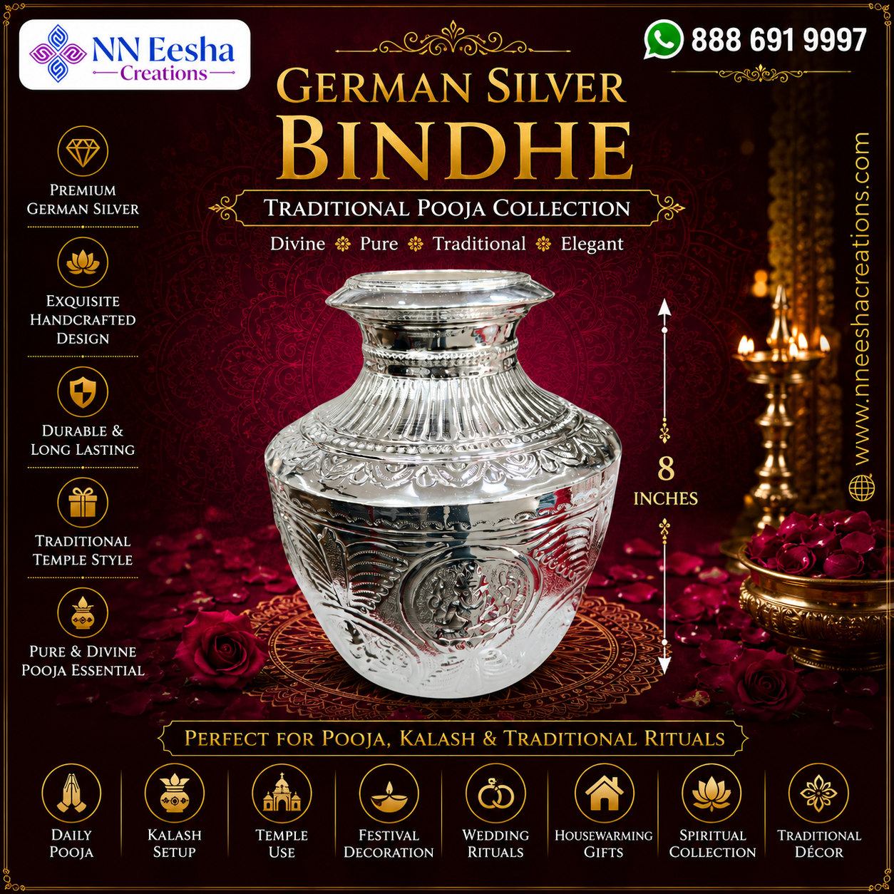 NN Eesha Creations German Silver