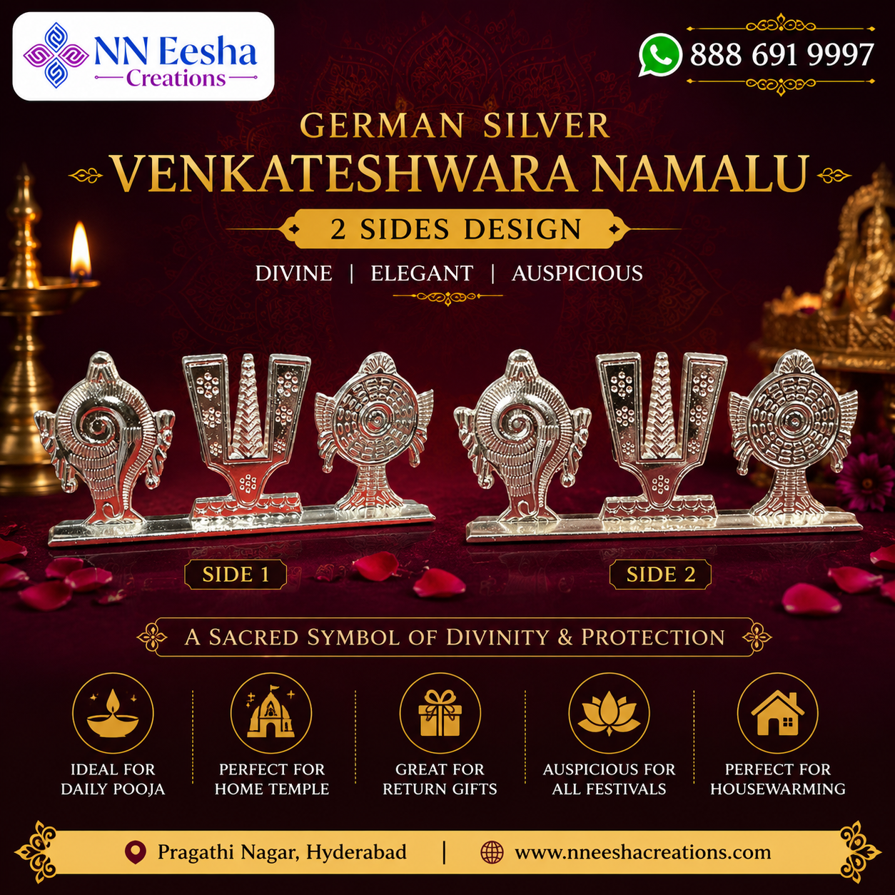 NN Eesha Creations German Silver