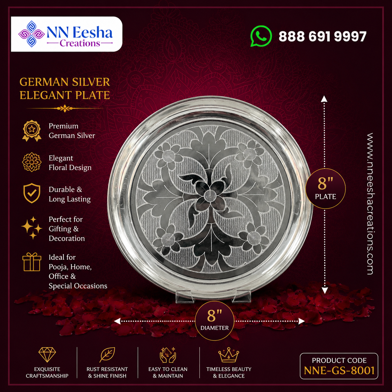 NN Eesha Creations German Silver