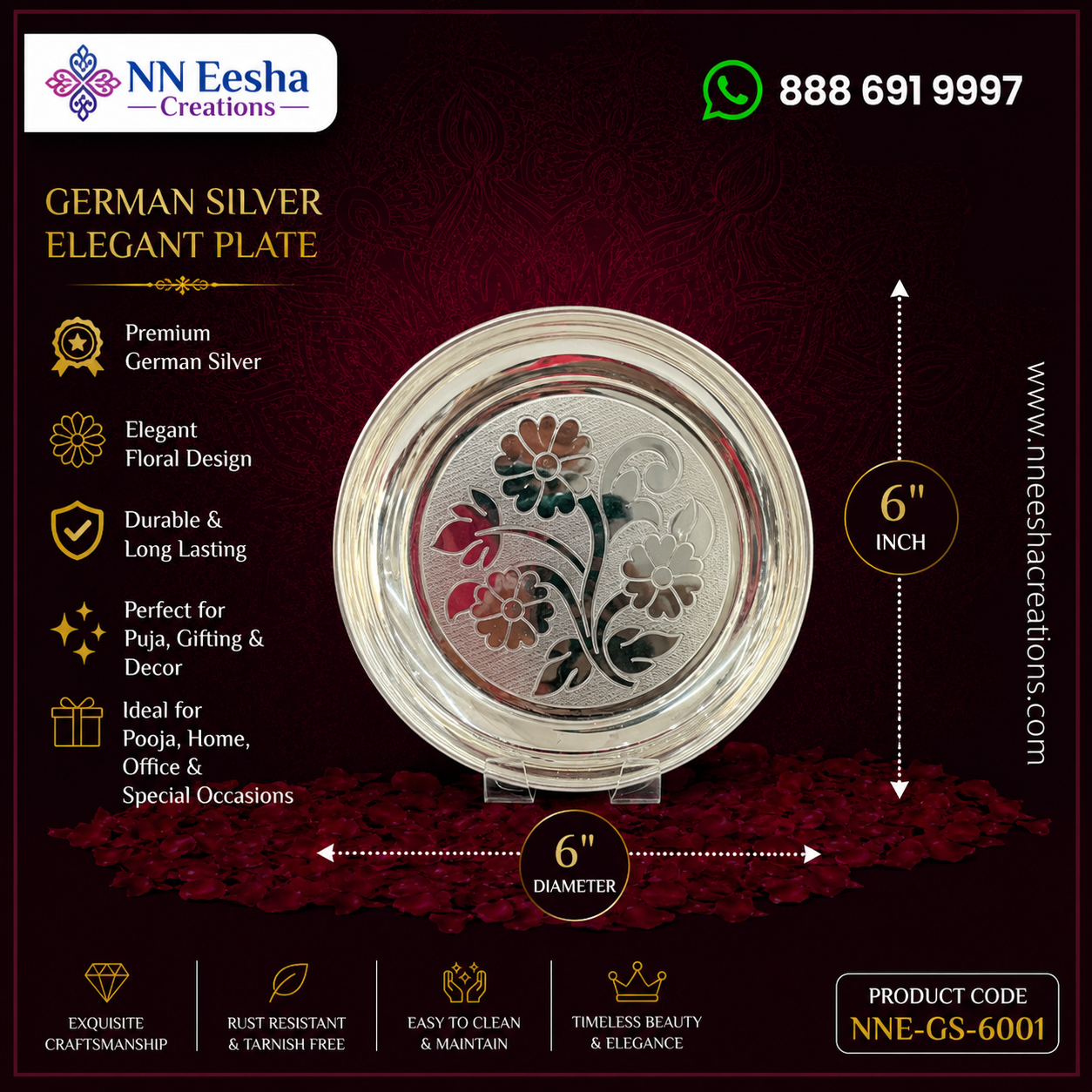 NN Eesha Creations German Silver