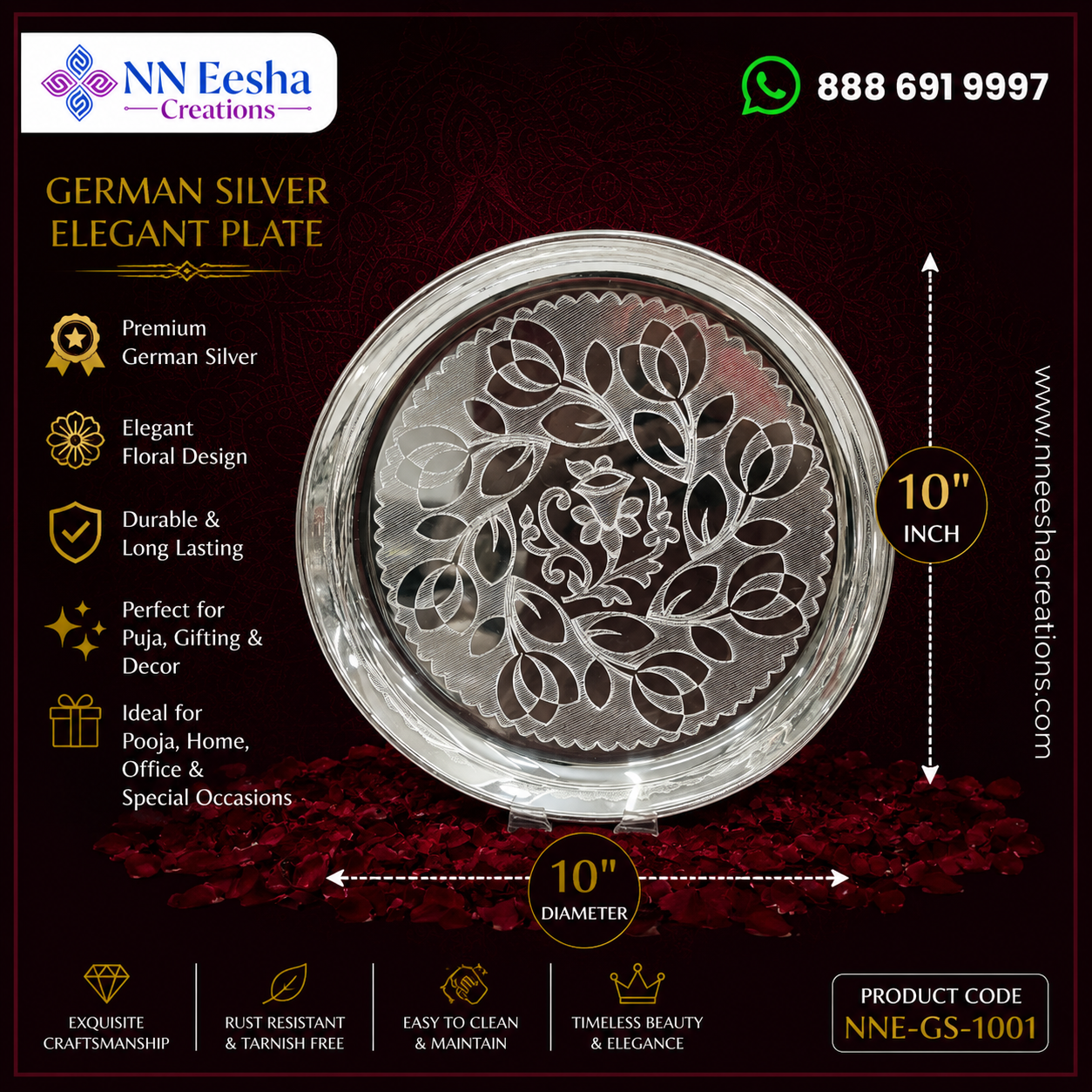 NN Eesha Creations German Silver