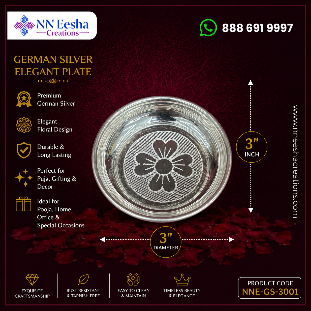 NN Eesha Creations German Silver