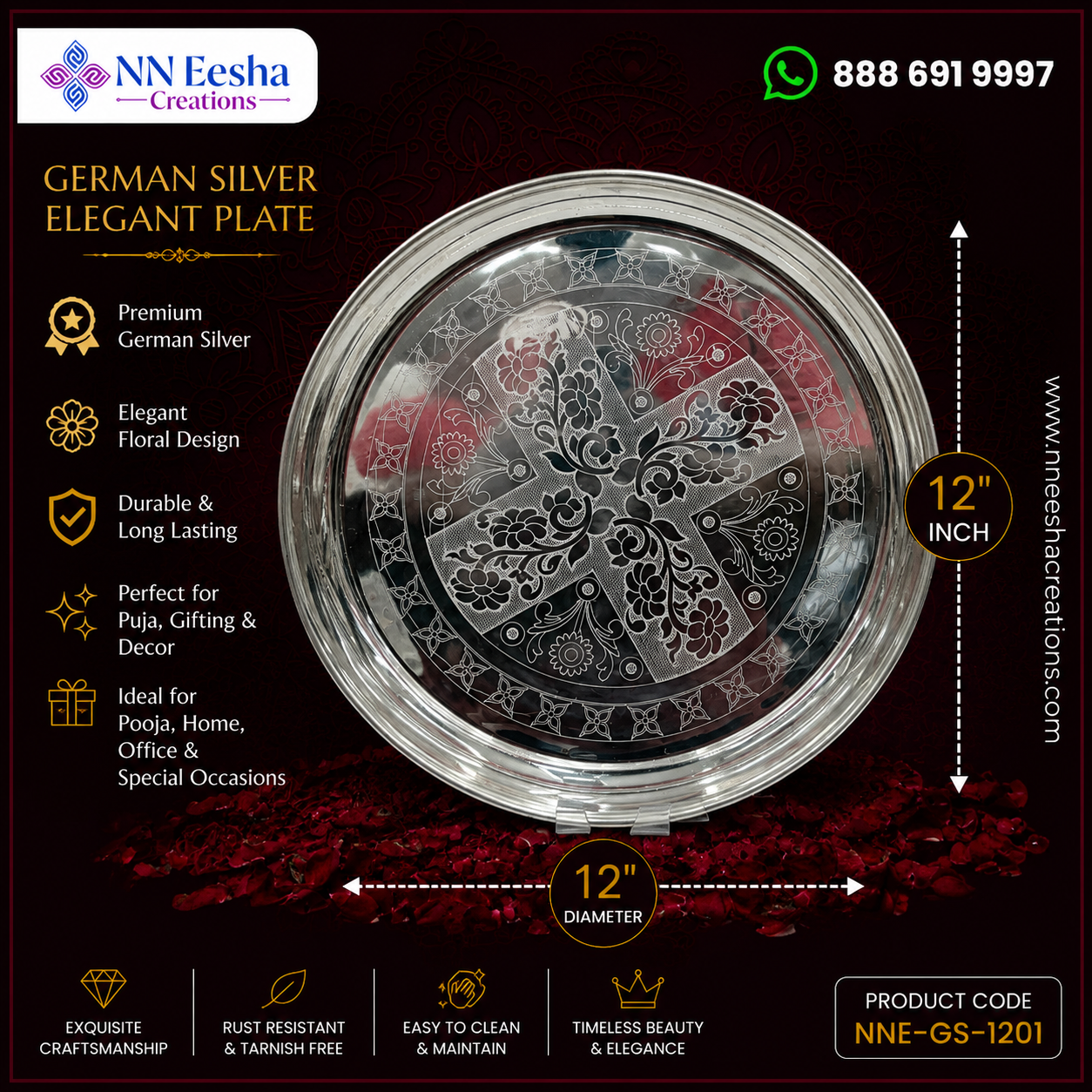 NN Eesha Creations German Silver