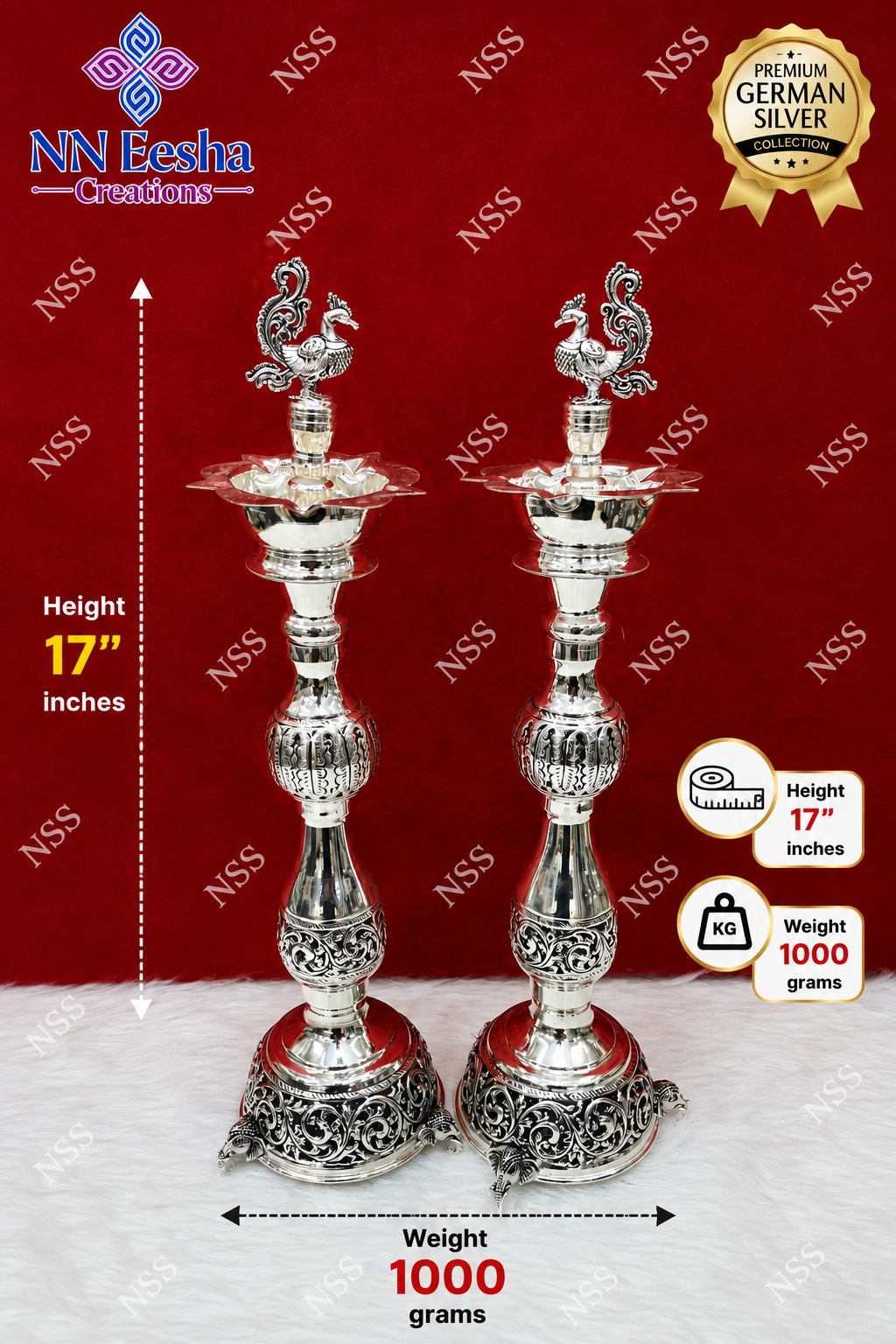NN Eesha Creations German Silver