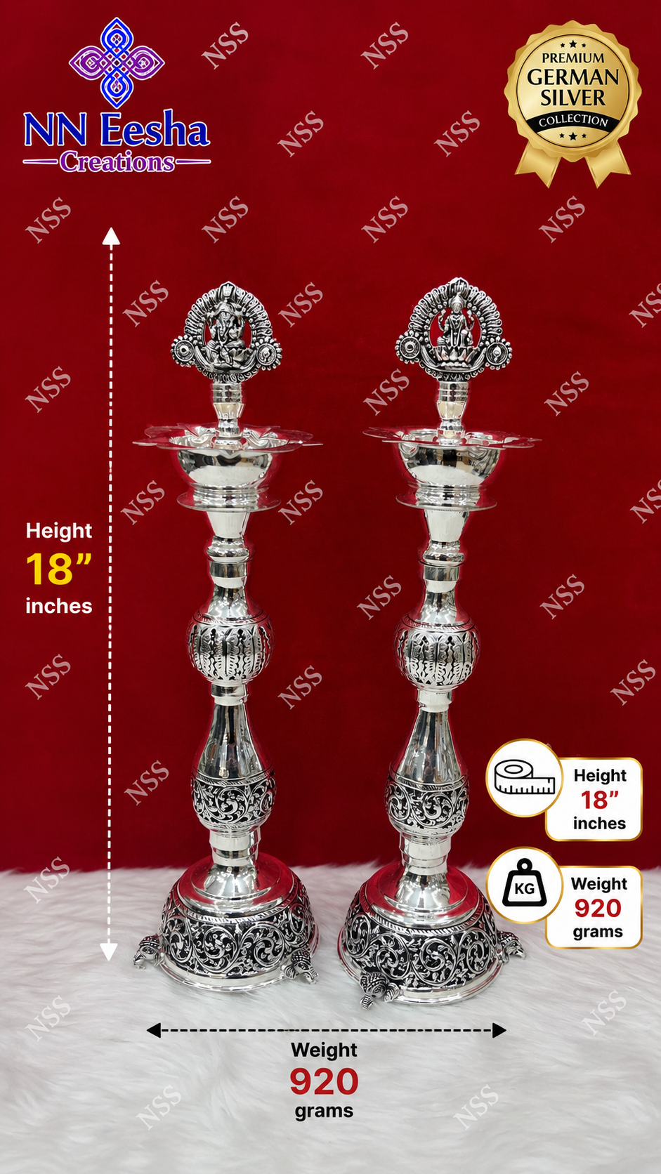 NN Eesha Creations German Silver