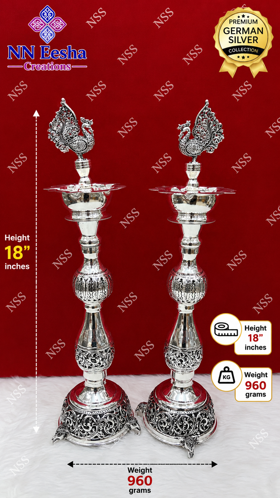 NN Eesha Creations German Silver