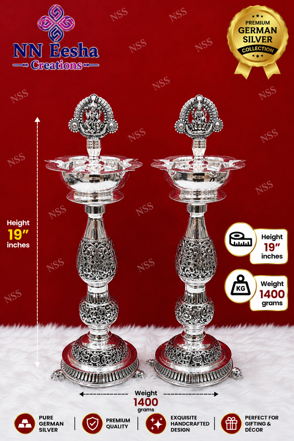 NN Eesha Creations German Silver