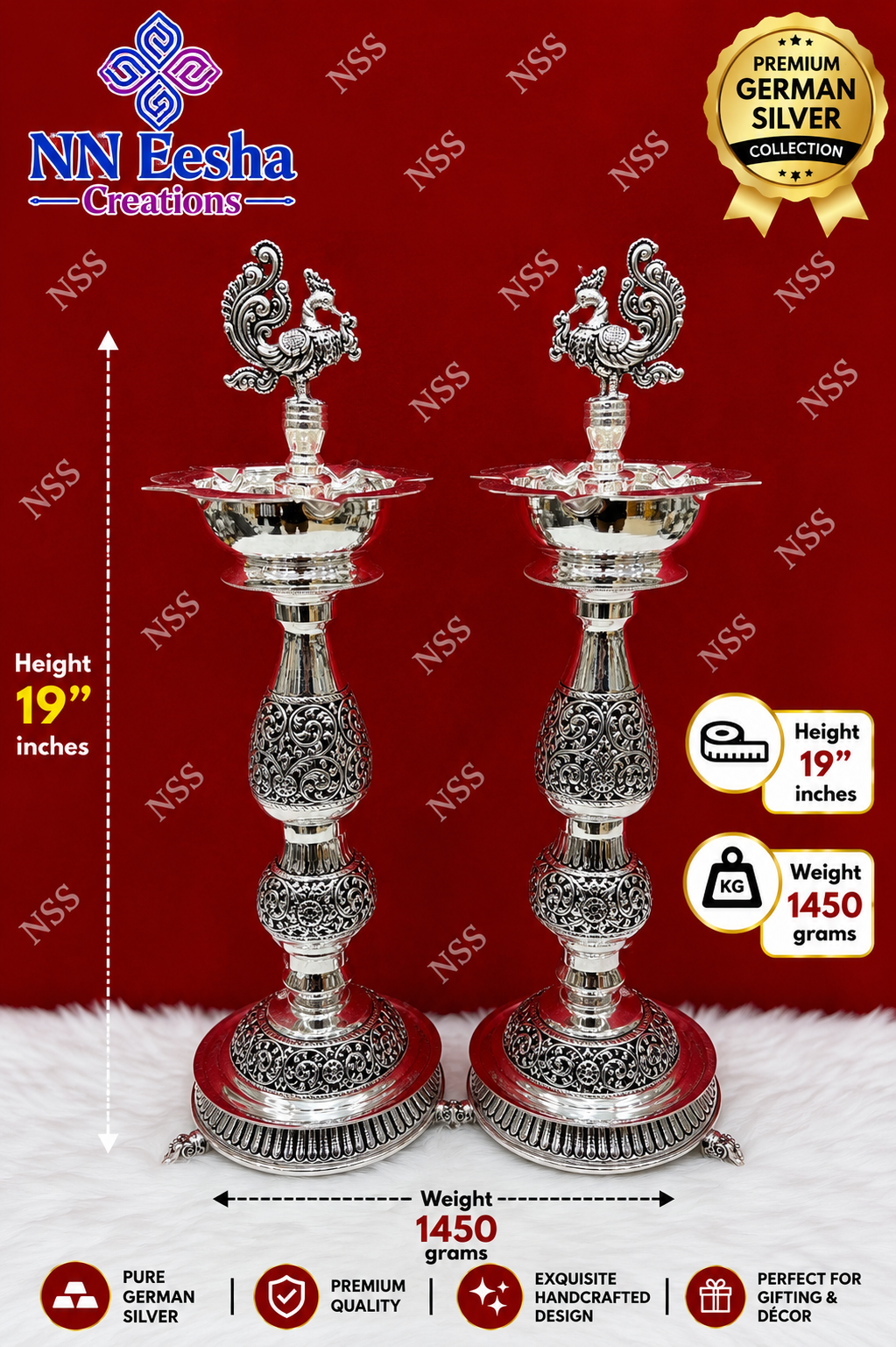 NN Eesha Creations German Silver