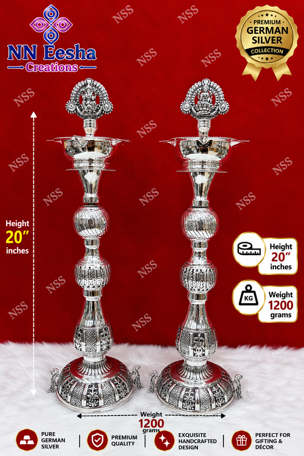 NN Eesha Creations German Silver