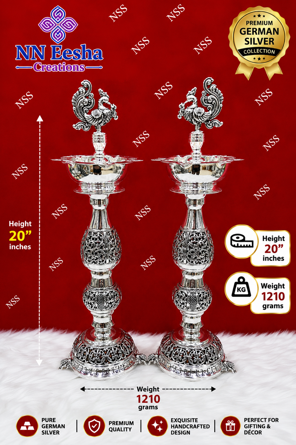 NN Eesha Creations German Silver