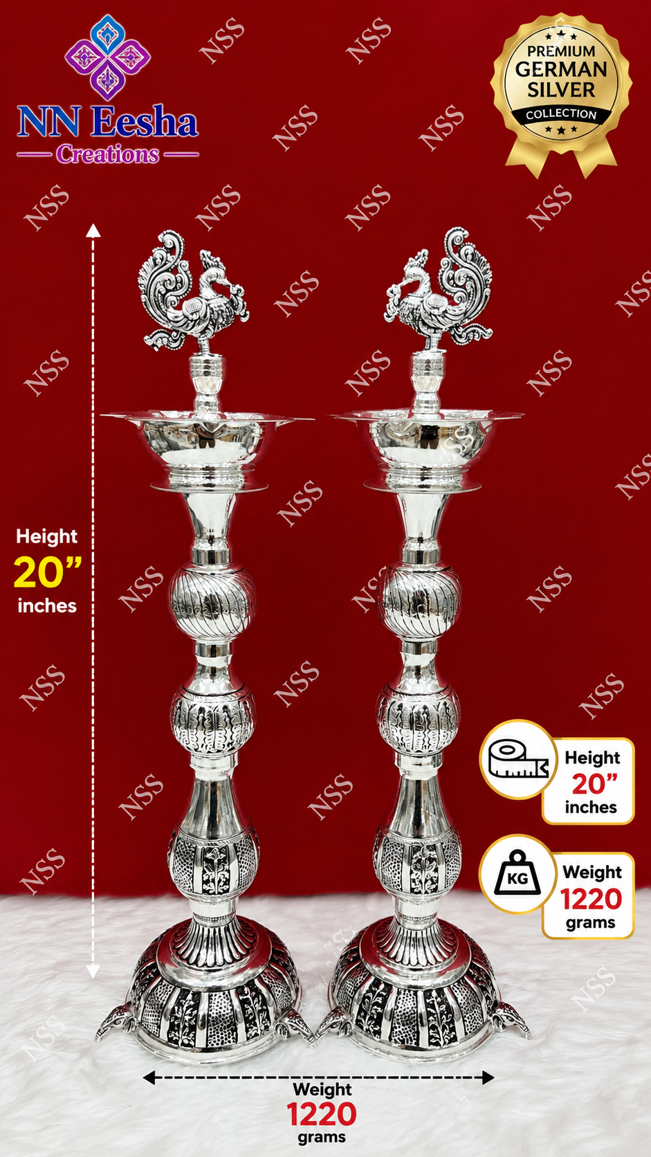 NN Eesha Creations German Silver