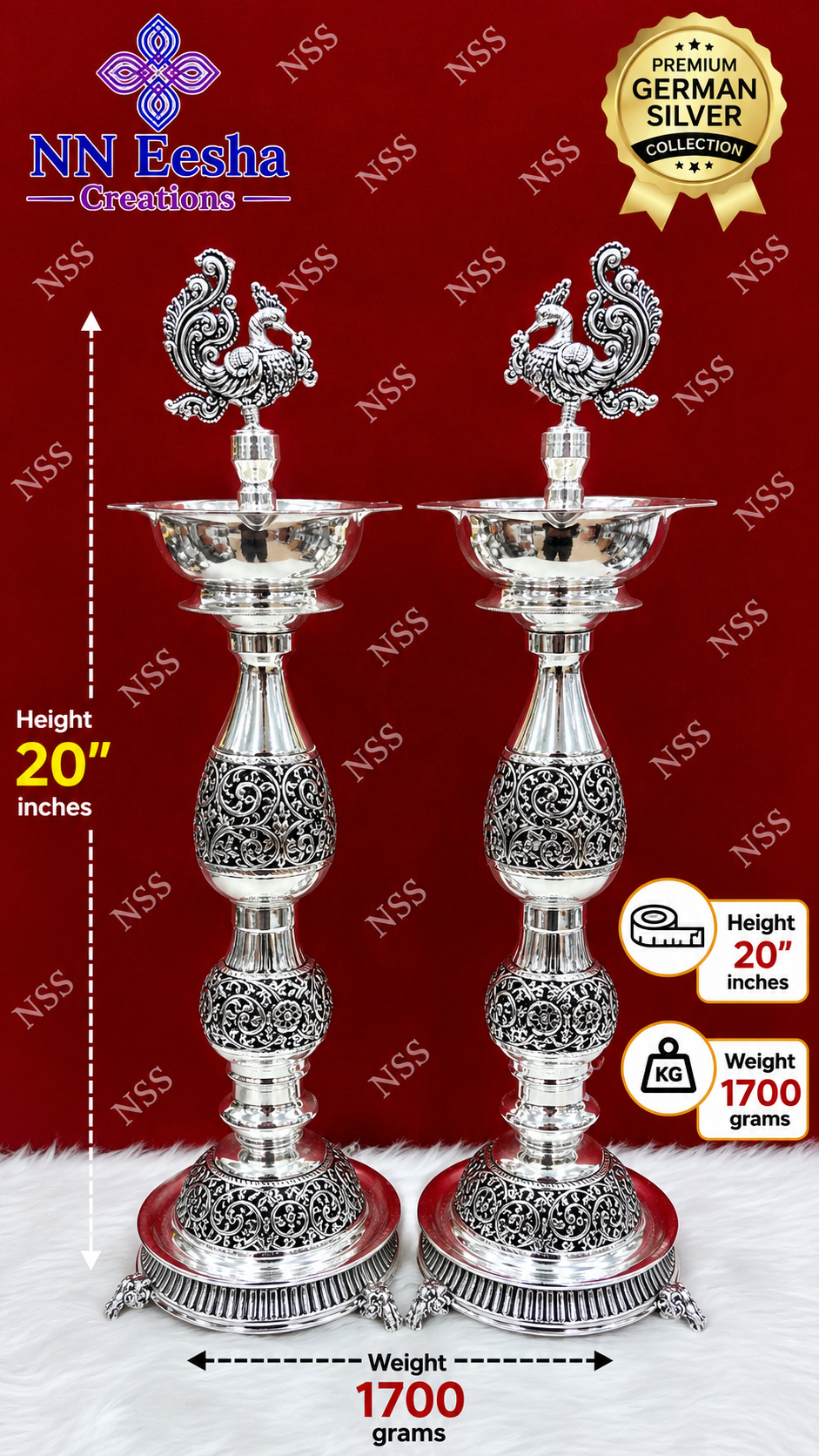 NN Eesha Creations German Silver