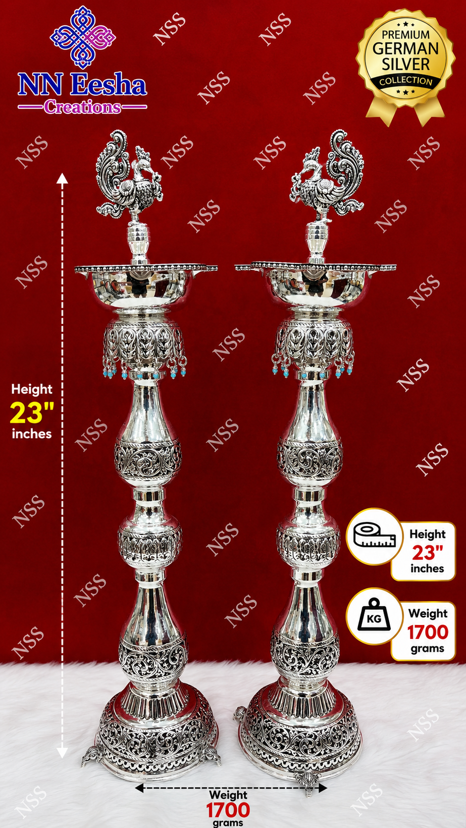 NN Eesha Creations German Silver