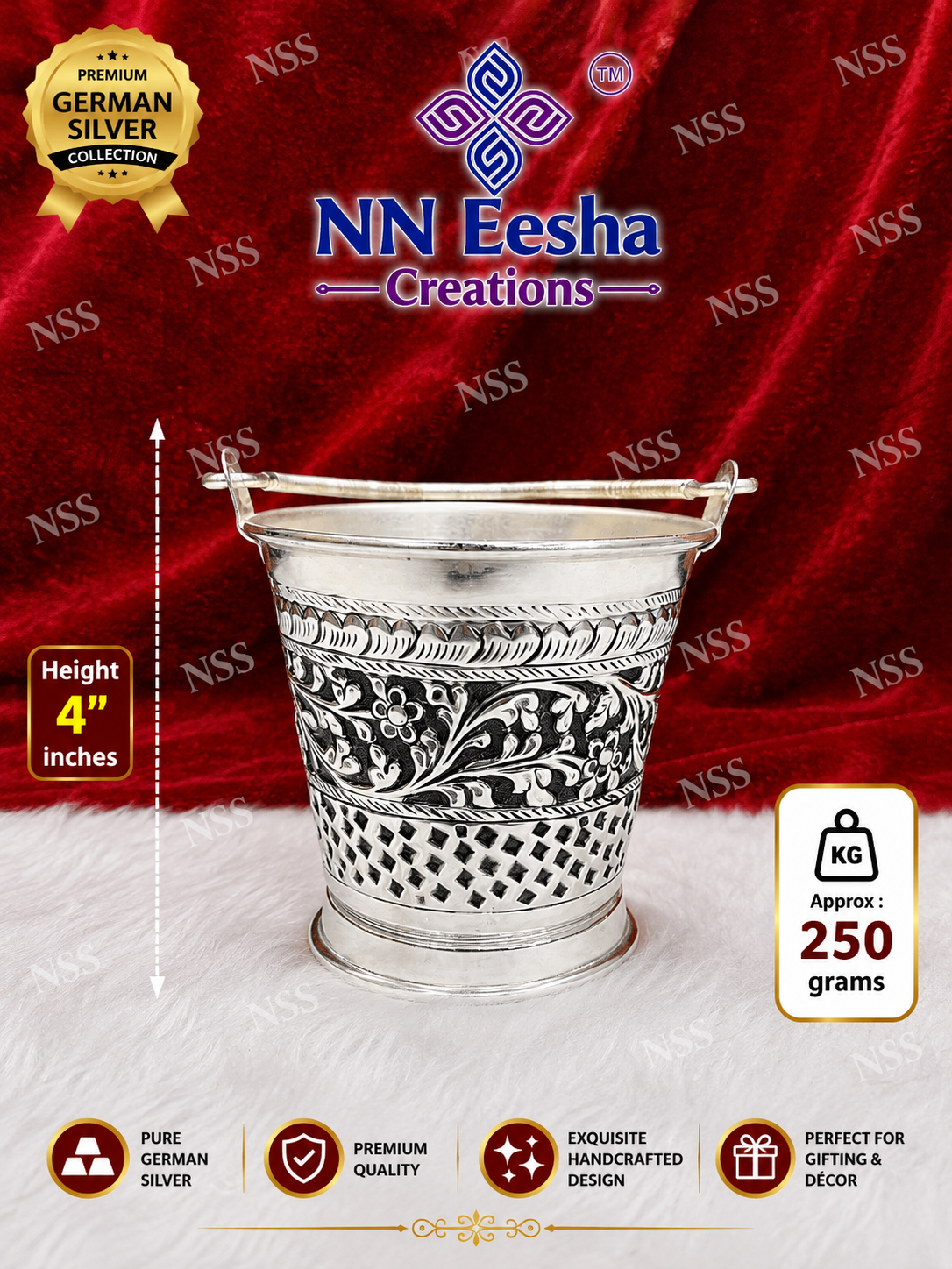 NN Eesha Creations German Silver