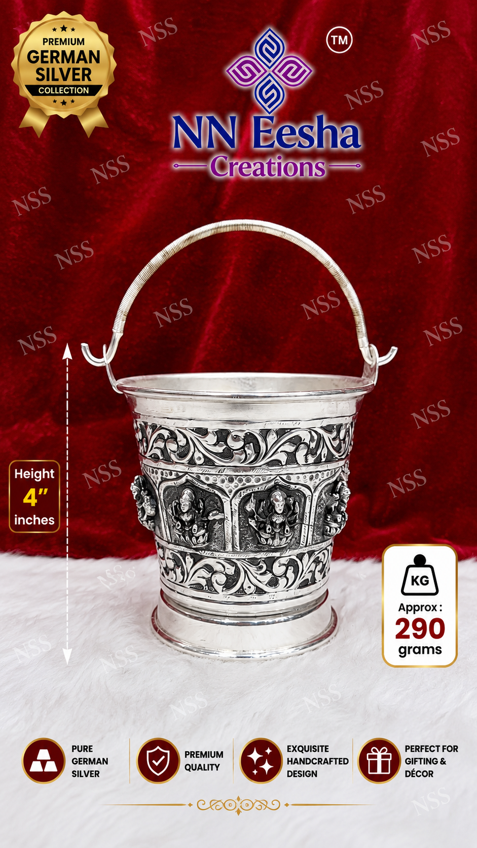 NN Eesha Creations German Silver